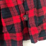 Royal Bones  women's small red plaid pleated mini skirt black punk rock grunge Photo 1