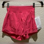 Lululemon  NWT Hotty Hot High Rise Lined 4” Shorts Size 2 Pink Glazed Photo 8