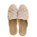 Clarks Cloudstepper Breeze Shore Mule Shoe Sz 10M Floral Taupe Combi Canvas Photo 3