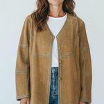 Christopher & Banks Vintage 100% Genuine Leather Boho Jacket Photo 0