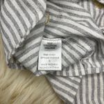 The Impeccable Pig  heathered grey/white striped crop top sz small Photo 3