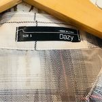 Plaid Women’s Shirt in Blue and White Photo 1