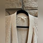 Pact 100% Organic Cotton Cardigan Sweater Oat Cream M L Photo 6