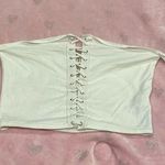 Emma & Sam  white crop top size medium Photo 0