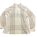 Peter Millar NWT  Womens Ivory Plaid/British Grey Lightweight Shirt Quarter-Zip L Photo 0