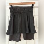 FP Movement Free People Charcoal Ballet All Day Mini Skirt‎ With Shorts NWT Black Photo 1