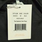 ANDIE  The Santorini Black One Piece Keyhole Cutout Adjustable Size M New Photo 9