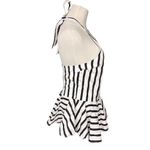 Maeve NWT Anthropologie Women's XXS Striped Halter Halter Drop-Waist Peplum Top Photo 6