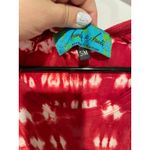Hands to hearts red tie dye short sleeve dress S/M￼ Photo 2