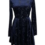 City Triangles Velvet Burnout Skater Dress Juniors SZ 3 Whimsigoth Fairy Witchy Photo 0