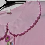 Sears Pink Floral Embroidered Robe Size L Photo 3