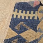 Vintage 90s Streetwear Womens Small Boho Chic Fringed Needlepoint Button‎ Vest Size L Photo 3