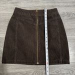 Wild Fable Women Brown Short Zippered Pocketed Corduroy Cotton Short Skirt Sz 2 Photo 9