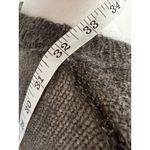 Burberry  Brit Brown Gold Mohair Silk Blend V Neck Long Sleeve Knit Sweater $495 Photo 13