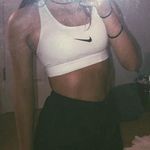 Nike white  sports bra Photo 0