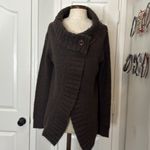 Rubbish  Y2K open front top button cowl neck cardigan Photo 6