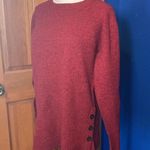 Pendleton  100% lambs wool red and black tunic sweater. Size small Photo 1