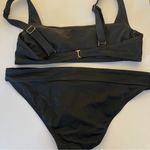 Xhilaration Black Ribbed Bikini Set Photo 4
