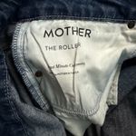 MOTHER Denim Mother Jeans The Roller Wide Leg Flare Raw Hem Distressed Medium Wash High Waist Photo 10