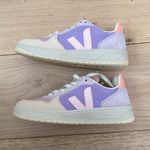 VEJA  v-10 leather sneakers purple and pink Photo 6