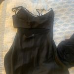 ZARA  black satin mini dress Photo 2
