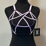 Savage X Fenty Black and Pink Geometric Bra Size XS Photo 0