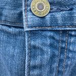 Gap  Y2K Vintage Blue Jean Denim Mini Skirt Embroidered Butterflies Flower Size 4 Photo 2