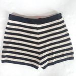 NWT Lisa Todd Summer Lovin’ black/cream stripe heart knit shorts sz Medium Black Photo 3