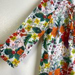 J.Crew Ratti Island Popover Dress XXS Womens Multi Colorful Tie Neck Keyhole Photo 6