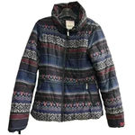 Bench  Women's Puffer Jacket Blue Size M Winter Mid-Length Full Zip- Fox Photo 6