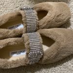 Jimmy Choo  Krista Crystal Mary Jane Faux Fur Flat Photo 5