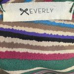 Everly  colorful striped tie back top size small Photo 4