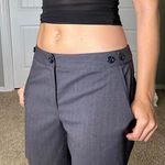 Grey pinstripe trousers with button detailing #pinstripe Gray Size 6 Photo 3