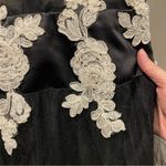 Vintage 90’s ultimate fairy whimsigoth queen mesh beaded floral tulle maxi gown Black Photo 4