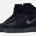 Nike Air Force 1 High Shell Sneakers in Black Graphite 7.5 Photo 0