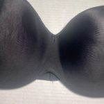 Maidenform  Strapless Bra 40D Satin Underwire Molded Cup Side Boned Black 05032 Photo 4