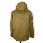 ZARA  Green Outwear Puffer Hooded Jacket Size XS Distressed Pockets Full Zip‎ Photo 2