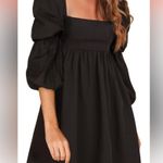 Amazon ✨Square Neck Dress Long Puff Sleeve A-Line Casual Short Mini Dresses✨ Photo 0