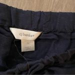 cj banks  Linen Capri in Navy XXL Photo 3