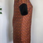 Luella Bartley Orange with Velvet Mid Length Dress Size 36 Photo 4