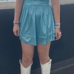 Cider  Metallic Blue Mini Dress Photo 3