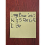 Large (Runs Big) Brand Unknown Plaid Floral Bohemian Fall Skirt Brown Size M Photo 10