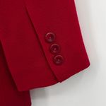 Talbots blazer women's 8 100% wool crepe single breasted career office red NEW Photo 4