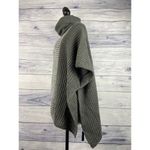 Justin & Taylor Chunky Knit Poncho Sweater Womens One Size Funnel Neck Relax Fit Brown Photo 3
