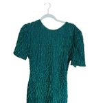 Laurence Kazar Vintage  NYE Silk Sequin Beaded Dress Small Green Occasion Event Photo 3