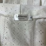 White Fitted Blouse with unique pointelle eyelet design Photo 13