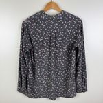Uniqlo  Heart Print Bow Tie Neck Blouse Medium Long Sleeve Office Kawaii‎ Cute Photo 3