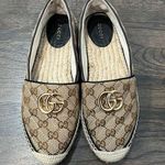 Gucci women’s GG MATELASSÉ CANVAS ESPADRILLE 38.5 Photo 0