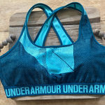Under Armour Women’s XL Crossback Mid Impact 2 Tone Green Sports Bra Photo 0