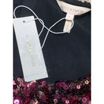 Rebecca Taylor New. plum stretch sequin top. Photo 9